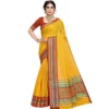 51369198811 d864dcebc7 o d 1000x1000 1 Women's Kota Doria Cotton Bordered Saree With Blouse (Yellow, 5-6 Mtrs)