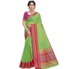 51370205810 2ac185a37b o d 1000x1000 1 Women's Kota Doria Cotton Bordered Saree With Blouse (Light Green, 5-6 Mtrs)