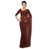 51403691056 458dcfdb13 o d 1000x1000 1 Women's Georgette Plain Saree With Blouse (Coffee, 5-6 Mtrs)