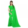 51404450484 5be9353386 o d 1000x1000 1 Women's Georgette Plain Saree With Blouse (parrot Green, 5-6 Mtrs)