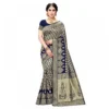 51404683680 80748cf182 o d 1000x1000 1 Women's Jacquard Silk Kanjivaram Jacquard Silk Saree With Blouse (Navy Blue, 5-6 Mtrs)