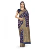 52017099548 35642747f4 o d 1000x1000 1 Women's Banarasi Silk Saree With Blouse (Navy Blue, 5-6Mtrs)