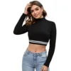 52181553260 fb17844a6c o d 1000x1000 1 Women's Western Wear Hosiery Crop-Top (Black)