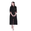52231986297 3c61017543 o d 1000x1000 1 Women's Khadi Printed A Line Kurti  (Black, Khadi)