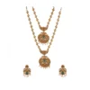 52368556256 42f13f0e6b o d 1000x1000 1 Women's Elegent And Modern Double Line Temple Jewellery Set (Green, Free Size)