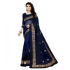 52904331421 bc6a164257 o d 1000x1000 1 Women's Net Saree With Blouse (Navy Blue, 5-6Mtrs)