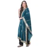 53512340579 4ac66fdd14 o d 1000x1000 1 Women's Velvet Gotta Patti Dupatta (Teal, Length: 2.25 to 2.50 Mtr)