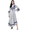 53590617801 fca6fc4639 o d 1000x1000 1 Women's Casual Bell Sleeve Floral Printed Rayon Dress (White & Blue)