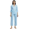 53590822203 730ec77f41 o d 1000x1000 1 Women's Casual 3/4 th Sleeve Floral Printed Rayon Shirt With Pyjama Pant Night Suit Set (Blue)