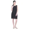 53610378864 cb25eb67b0 o d 1000x1000 1 Women's Cotton Blend Checked Sleeveless Sheath Dress (Black)