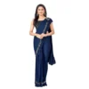 53817975757 736ea526fb o d 1000x1000 1 Women's Lycra Solid Saree With Unstitched Blouse (Nay Blue, 5.5 Mtr)