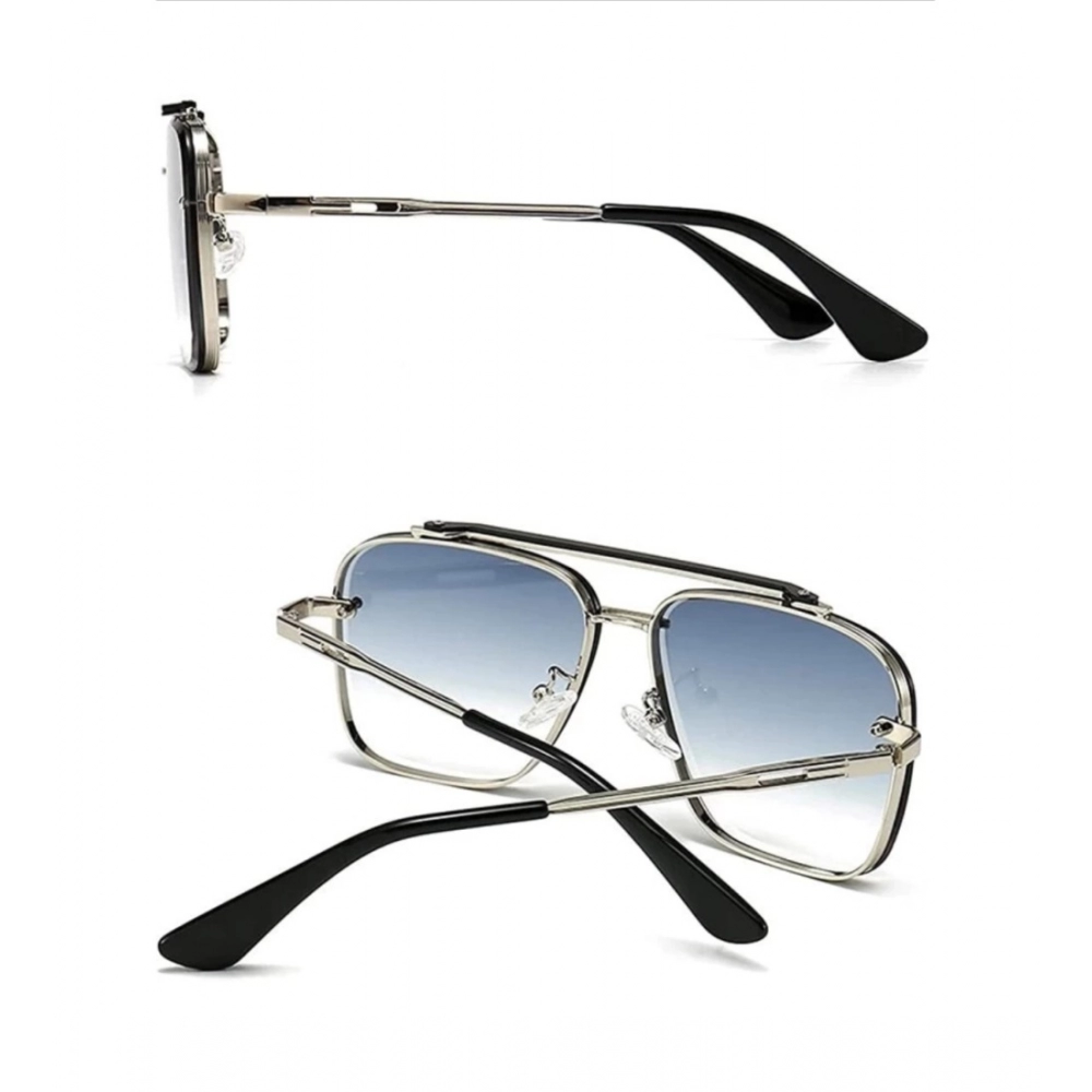 Classic Unisex UV400 Protection Sunglasses (Blue) - Image 3