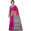 53925196992 6b409c2356 o d 1000x1000 1 Women's Jacquard Woven Saree With Unstitched Blouse 5.5Mtr (Pink)