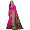 53926100616 76f6364888 o d 1000x1000 1 Women's Silk Blend Woven Saree With Unstitched Blouse 5.5Mtr (Pink-Beige)