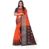 53926450689 170cfe8186 o d 1000x1000 1 Women's Silk Blend Woven Saree With Unstitched Blouse 5.5Mtr (Orange)