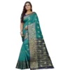 53926454559 ea4c846b71 o d 1000x1000 1 Women's Silk Blend Woven Saree With Unstitched Blouse 5.5Mtr (Dark Blue-Green)