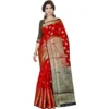 53926545415 1a7a407d74 o d 1000x1000 1 Women's Jacquard Woven Saree With Unstitched Blouse 5.5Mtr (Red)