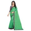 53926552860 f78f499597 o d 1000x1000 1 Women's Cotton Silk Checkered Saree With Unstitched Blouse 5.5Mtr (Green)