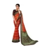 53937817864 4dd4305a80 o d 1000x1000 1 Women's Georgette Floral Print Saree With Unstitched Blouse 5.5Mtr (Red)