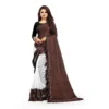 54020498270 9217f68b93 o d 1000x1000 1 Women's Silk With Mirror Lace Solid Saree With Unstitched Blouse (Brown, 5-5 Mtrs)