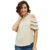 54040647452 5bf5453d6b o d 1000x1000 1 Women's Polyester Tiered Cold Shoulder Top (Beige)