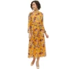 54040648177 aa962ee9ab o d 1000x1000 1 Women's Polyester Floral Long Sleeves Calf-length Dress (Multicolor)