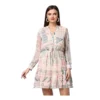54040648342 0b5def5069 o d 1000x1000 1 Women's Polyester Printed Long Sleeves Above Knee Dress (Light Pink - Off White)