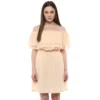 54041514216 177cf8ccd6 o d 1000x1000 1 Women's Polyester Solid Sleeveless Knee-Length Dress (Beige)