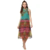 54041763978 fc0d584eaf o d 1000x1000 1 Women's Polyester Floral Sleeveless Below Knee Dress (Multicolor)
