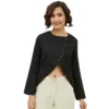 54041835299 81435cd700 o d 1000x1000 1 Women's Polyester Asymmetrical Long Sleeves Top (Black)