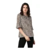 54041835364 c13af2aa2f o d 1000x1000 1 Women's Polyester Animal Print Bell Sleeve Top (Orange - Black)