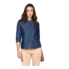 54041835414 58db358c39 o d 1000x1000 1 Women's Denim Solid 3-4th Sleeves Top (Blue)