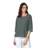 54041835419 92741329ea o d 1000x1000 1 Women's Polyester Printed 3-4th Sleeves Top (Green)