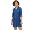 54041835959 9eab244564 o d 1000x1000 1 Women's Denim Solid Long Sleeves Above Knee Dress (Blue)