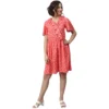 54041836029 b8d75e6743 o d 1000x1000 1 Women's Polyester Polka Flutter Above Knee Dress (Coral)