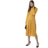 54041836194 59af79c9a3 o d 1000x1000 1 Women's Polyester Pintuck Long Sleeves Below Knee Dress (Yellow)