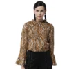 54041958865 71afaba03f o d 1000x1000 1 Women's Polyester Printed Bell Sleeve Top (Orange - Black)