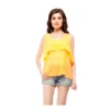 54041959050 aefae883e9 o d 1000x1000 1 Women's Polyester Solid Sleeveless Regular Top (Orange)