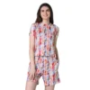 54089008692 a3a017f0bc o d 1000x1000 1 Women's Cotton Blended Printed Round Neck Half Sleeve Top - Shorts Set (Red)