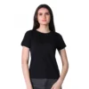 54089009502 14220510ec o d 1000x1000 1 Women's Cotton Blended Solid Round Neck Half Sleeve T-Shirt (Black)