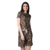 54089009592 3dfe35ec90 o d 1000x1000 1 Women's Cotton Blended Printed Round Neck Half Sleeve Top - Shorts Set (Brown)