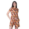54089884426 de28e037e7 o d 1000x1000 1 Women's Cotton Blended Printed Round Neck Half Sleeve Top - Shorts Set (Orange)
