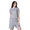 54090337385 0bcf6dfd55 o d 1000x1000 1 Women's Cotton Blended Printed Round Neck Half Sleeve Top - Shorts Set (Off_White)