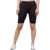 54157334034 c39367c054 o d 1000x1000 1 Women's Polyester Solid Above Knee High-Rise Shorts (Black)