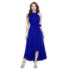 54162093877 0c2da4dbd0 o d 1000x1000 1 Women's Polyster Solid Halter Neck Sleeveless Dress (Royal Blue)