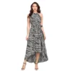 54163283104 6791e31642 o d 1000x1000 1 Women's Polyester Zebra Pattern Halter Neck Sleeveless Dress (White)
