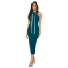 54163285434 661c9a51e6 o d 1000x1000 1 Women's Knitting stretchable Solid Round Neck Sleeveless Dress (Morpich)