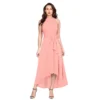 54163424145 9206145b08 o d 1000x1000 1 Women's Polyster Solid Halter Neck Sleeveless Dress (Peach)