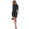 54165430651 fa3c435279 o d 1000x1000 1 Women's Polyester Solid High Neck Full Sleeve Dress (Black)