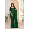 54435716778 c78e729294 o d 1000x1000 1 Women's Vichitra Silk Striped Saree With Unstitched Blouse 5.5Mtr (Green)